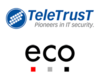 Logo des TeleTrusT e. V. und Logo des eco e.V.